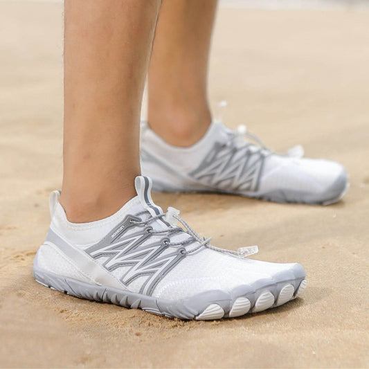 Dee | Unisex Barfußschuhe – Flexible Sneaker mit Gummisohle & Schnellverschluss