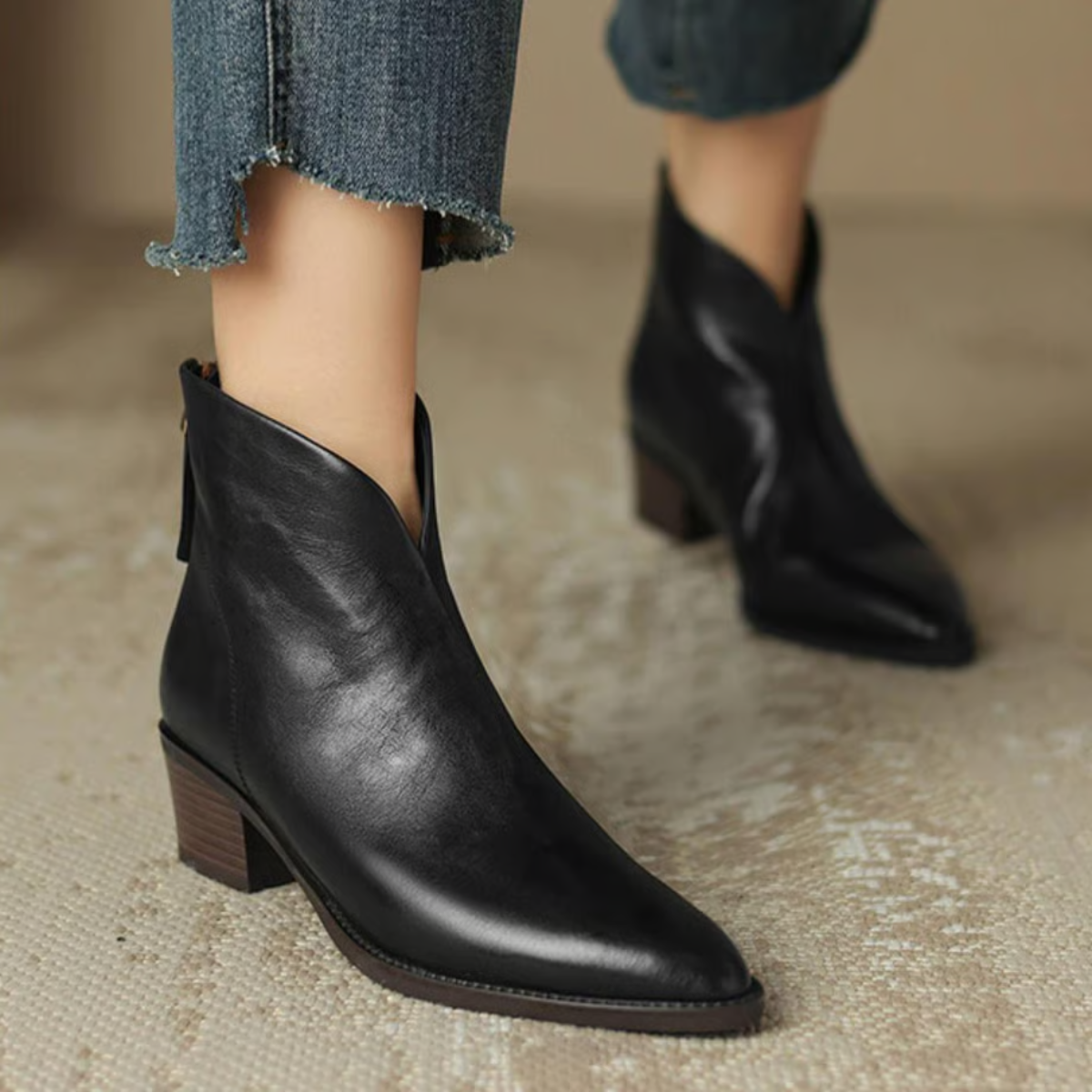 Damenstiefeletten mit Blockabsatz | Eleganz & Komfort für Herbst & Winter
