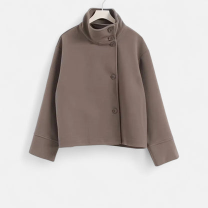 Elegante Damen Kurzjacke mit Modernem Stehkragen – Stylisch, Zeitlos & Vielseitig Kombinierbar