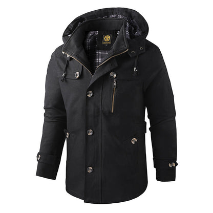 Funktionale Herren Winterjacke mit Kapuze – Warm, Wetterfest & Alltagstauglich