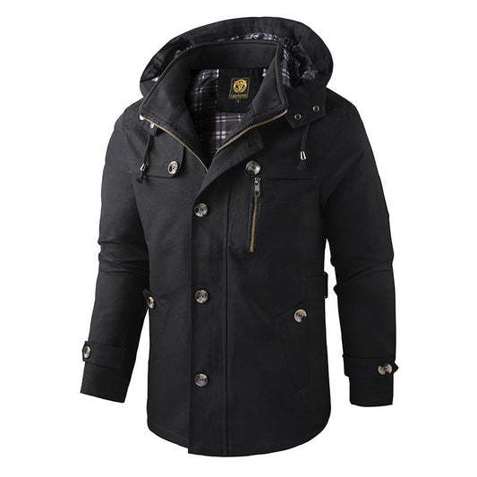 Funktionale Herren Winterjacke mit Kapuze – Warm, Wetterfest & Alltagstauglich
