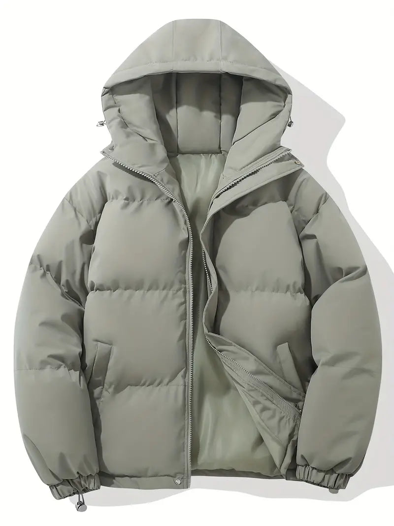 Herren Steppjacke mit Kapuze | Warme Winterjacke für Alltag & Outdoor