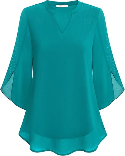 Leichte Bluse mit V-Ausschnitt – Feminin, Luftig & Vielseitig