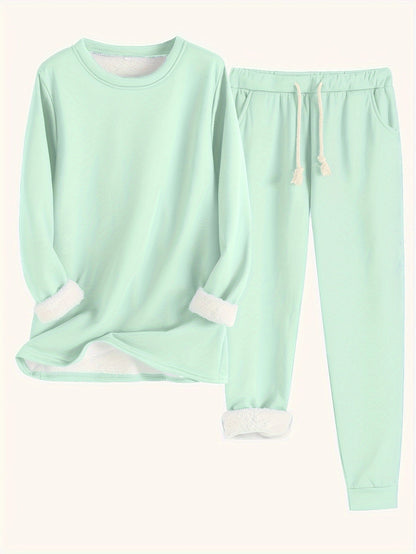 Kuscheliges Damen Lounge-Set mit Fleece | Warm & Relaxed