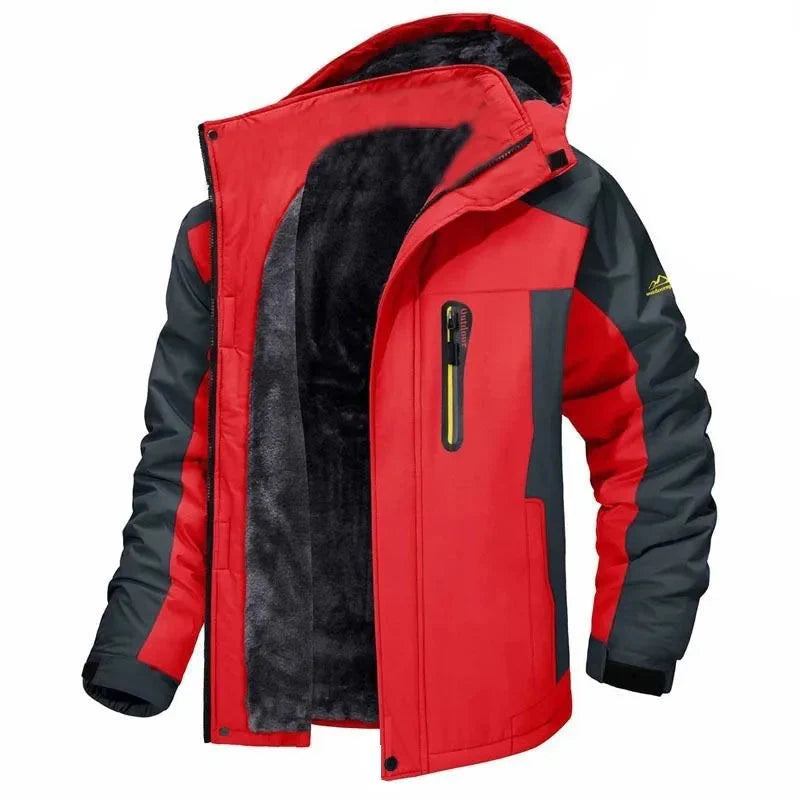 Herren Outdoorjacke Gefüttert | Wind- & Wasserabweisend für Winter & Freizeit