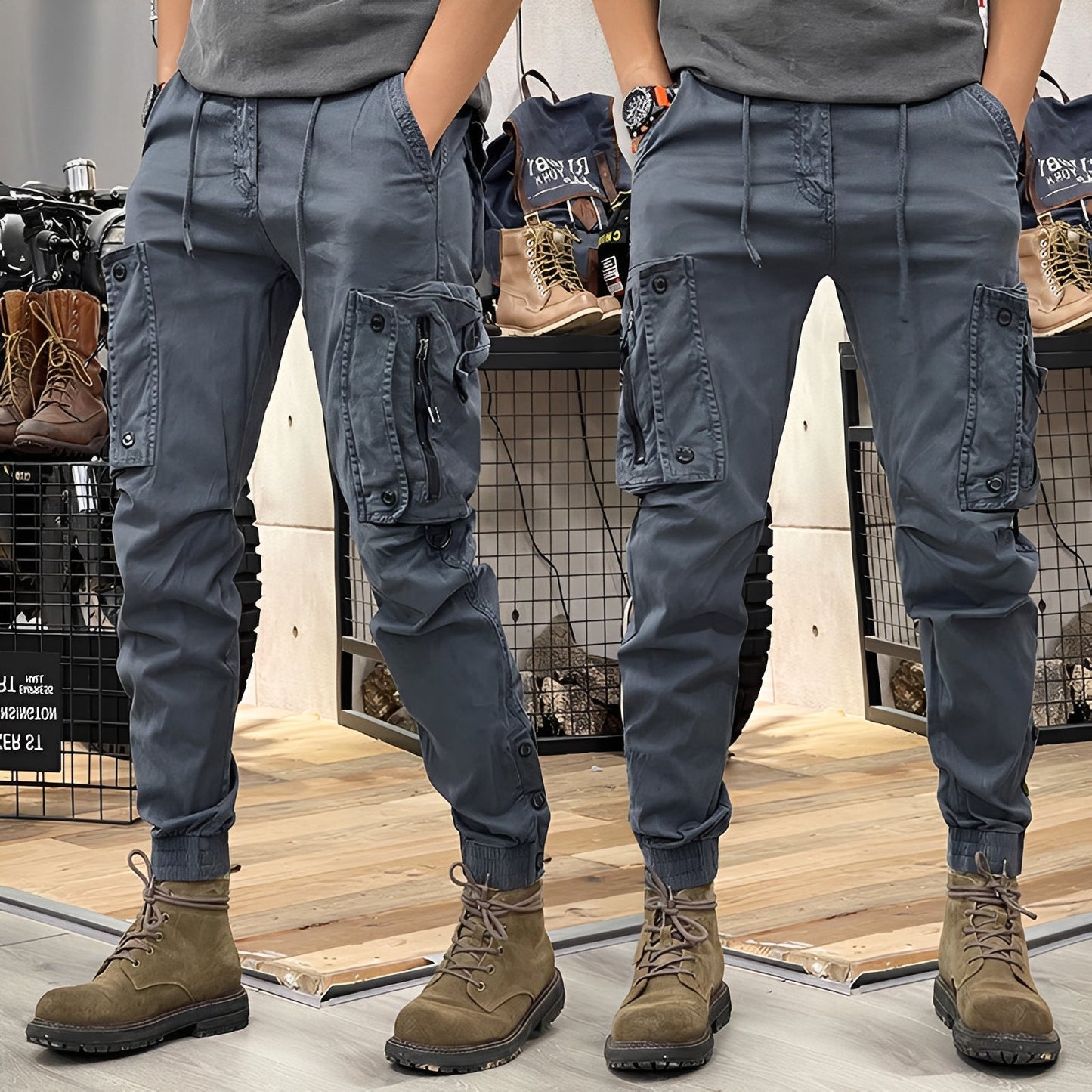 Herren Cargo-Hose im Utility-Stil – Robuste Freizeithose für Alltag, Outdoor und urbane Looks