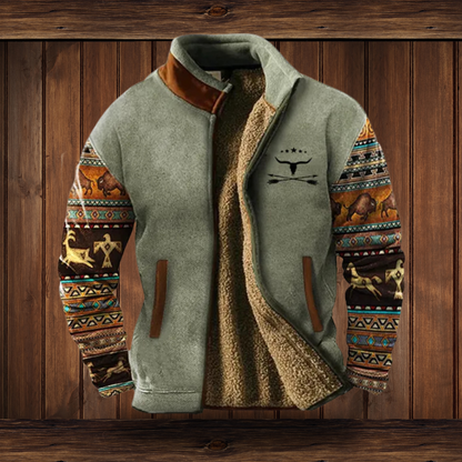 Herren Fleecejacke mit 3D-Print – Leicht, Warm & Stylisch für Alltag und Outdoor