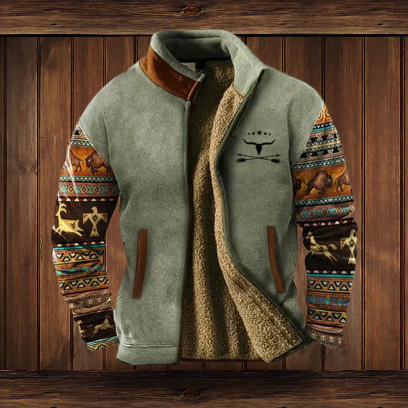 Gefütterte Fleecejacke Herren | Warm, Robuster Outdoor-Style & Vielseitig