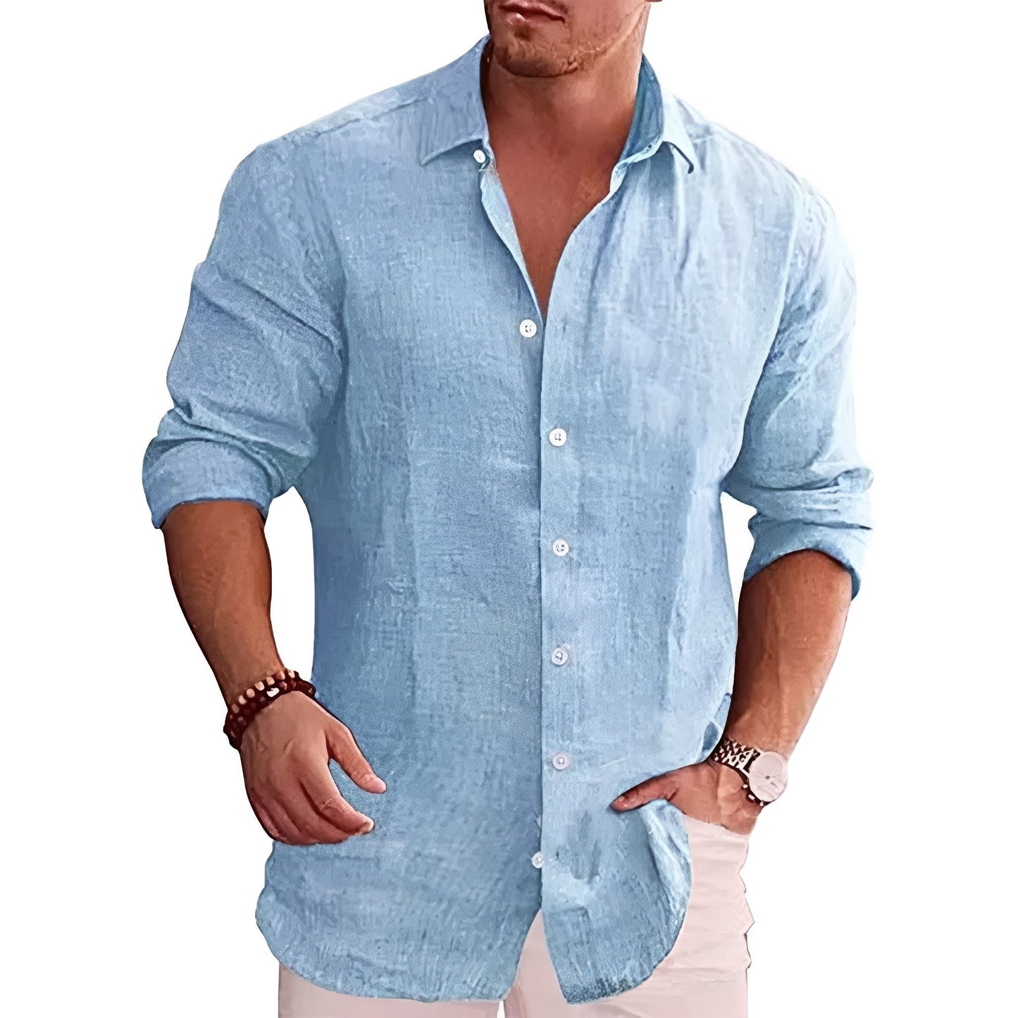 Herren Slim-Fit Hemd – Elegantes Langarmhemd für stilvolle und moderne Looks