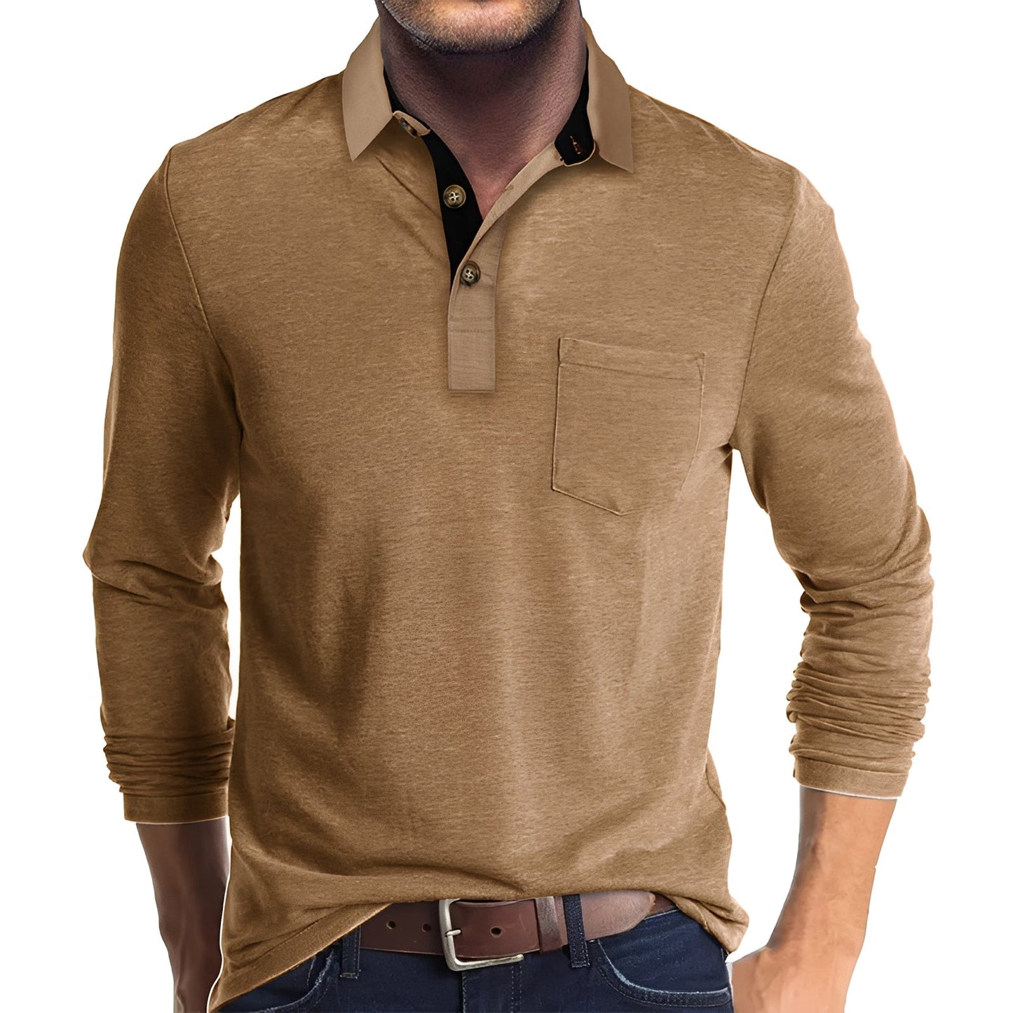 Herren Langarm-Poloshirt – Lässig, Komfortabel & Vielseitig für Alltag & Freizeit