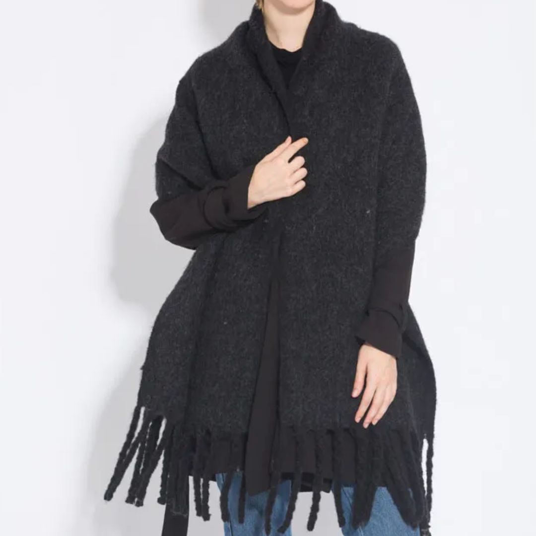 Oversized Schal mit Fransen Damen | Flauschig, Warm & Stilvoll für den Winter