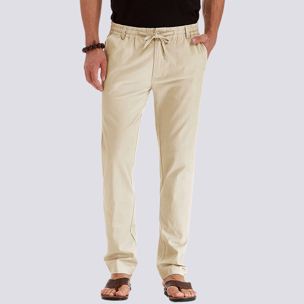 Herren Cargo Freizeithose – Leichte Hose mit flexiblem Bund für Alltag, Sommer und Freizeit