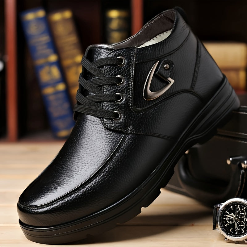 Ithiel | Herren Business Winterschuhe High-Top mit Schnürung & Gepolstertem Innenfutter