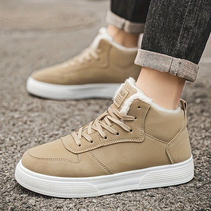 Galvian | Herren High-Cut Winterschuhe mit Schnürung & Warmfutter