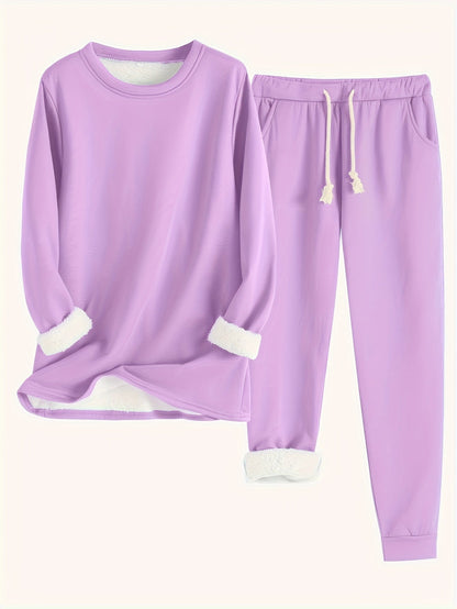 Kuscheliges Damen Lounge-Set mit Fleece | Warm & Relaxed