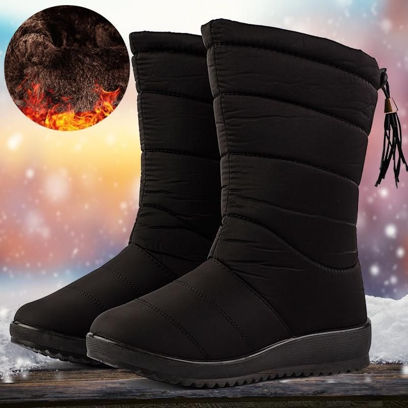 Gefütterte Damen Winterstiefel | Warm, Rutschfest & Bequem für kalte Tage