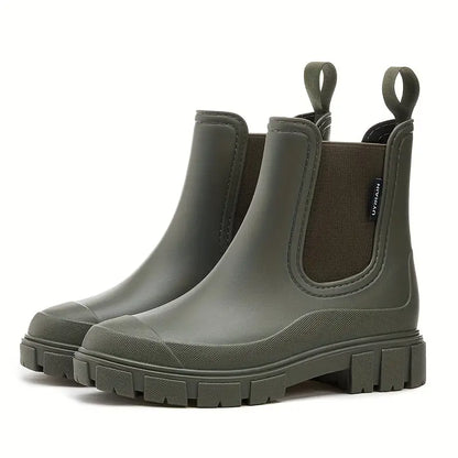Damen Chelsea Boots mit Robuster Profilsohle | Stylischer Alltagsbegleiter für Komfort & Halt