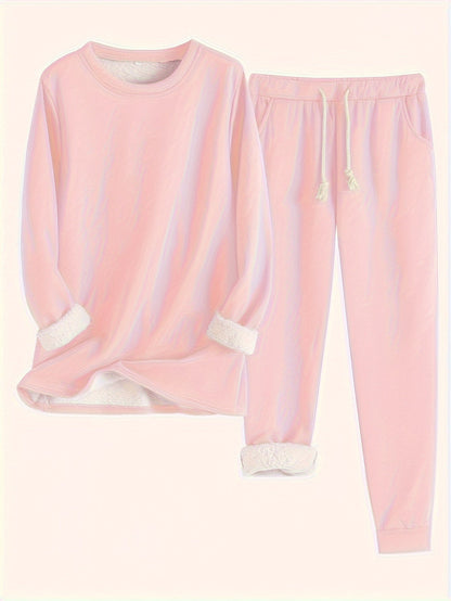 Kuscheliges Damen Lounge-Set mit Fleece | Warm & Relaxed