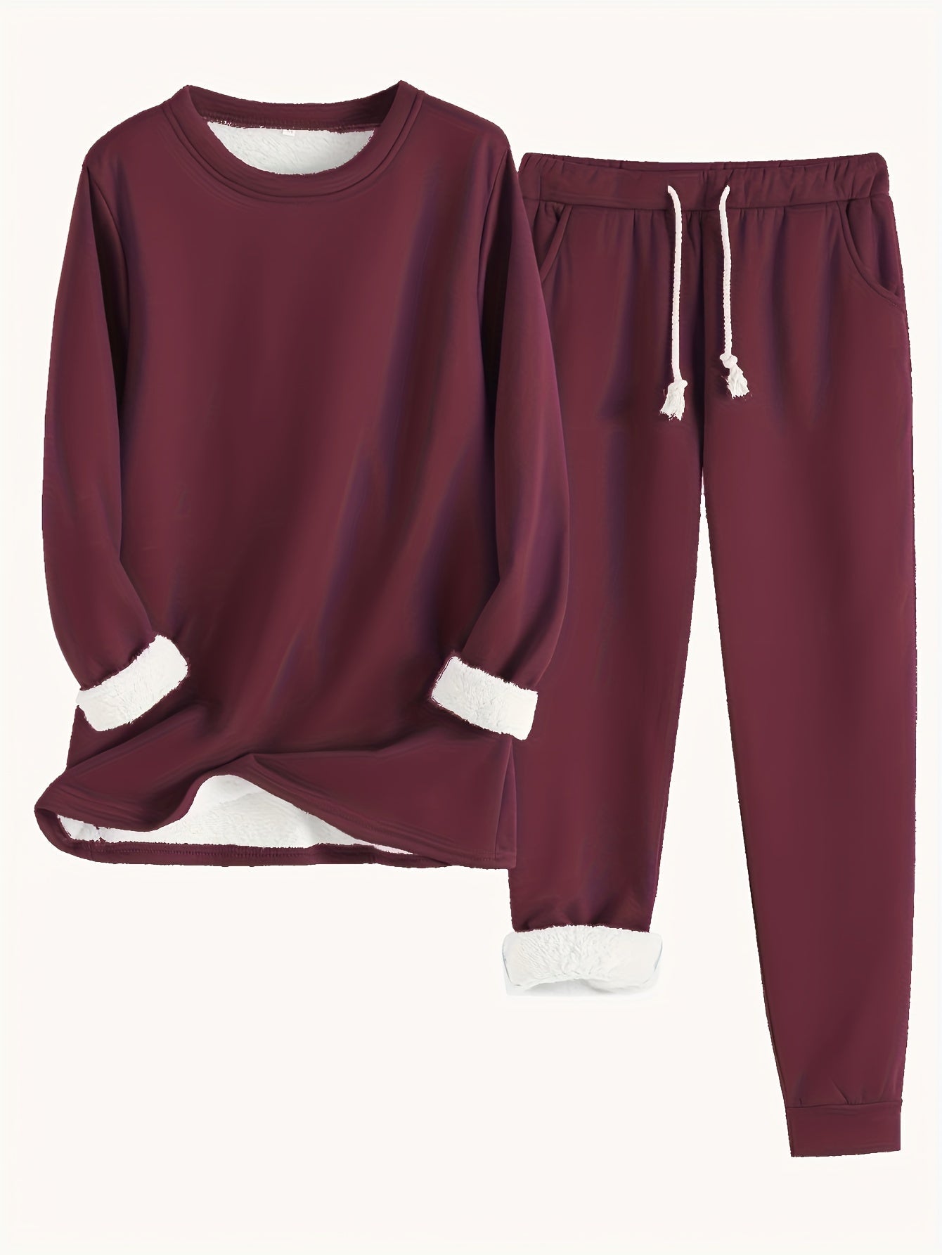 Kuscheliges Damen Lounge-Set mit Fleece | Warm & Relaxed