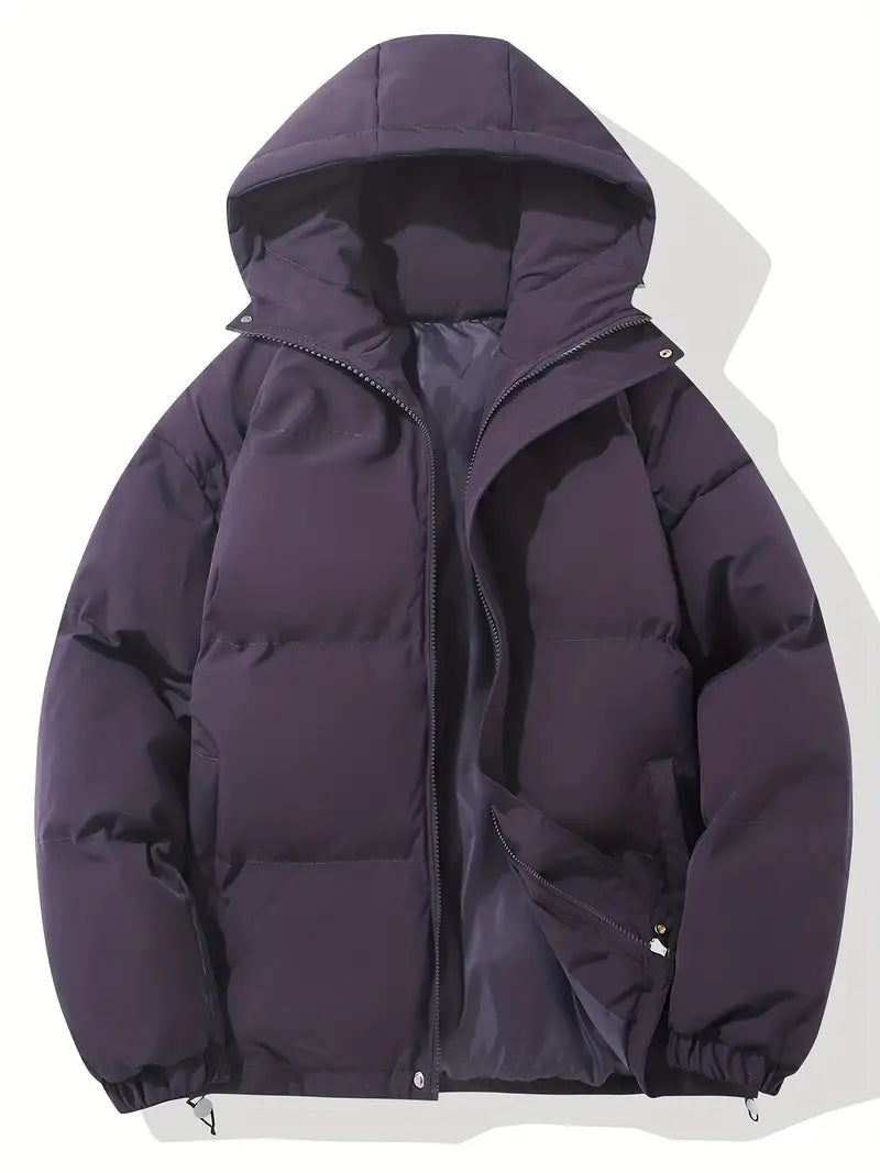 Herren Steppjacke mit Kapuze | Warme Winterjacke für Alltag & Outdoor