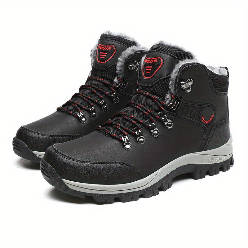 Veylor | Herren Outdoor Winterschuhe, Schnürstiefel mit Warmfutter, Robust & Stylisch