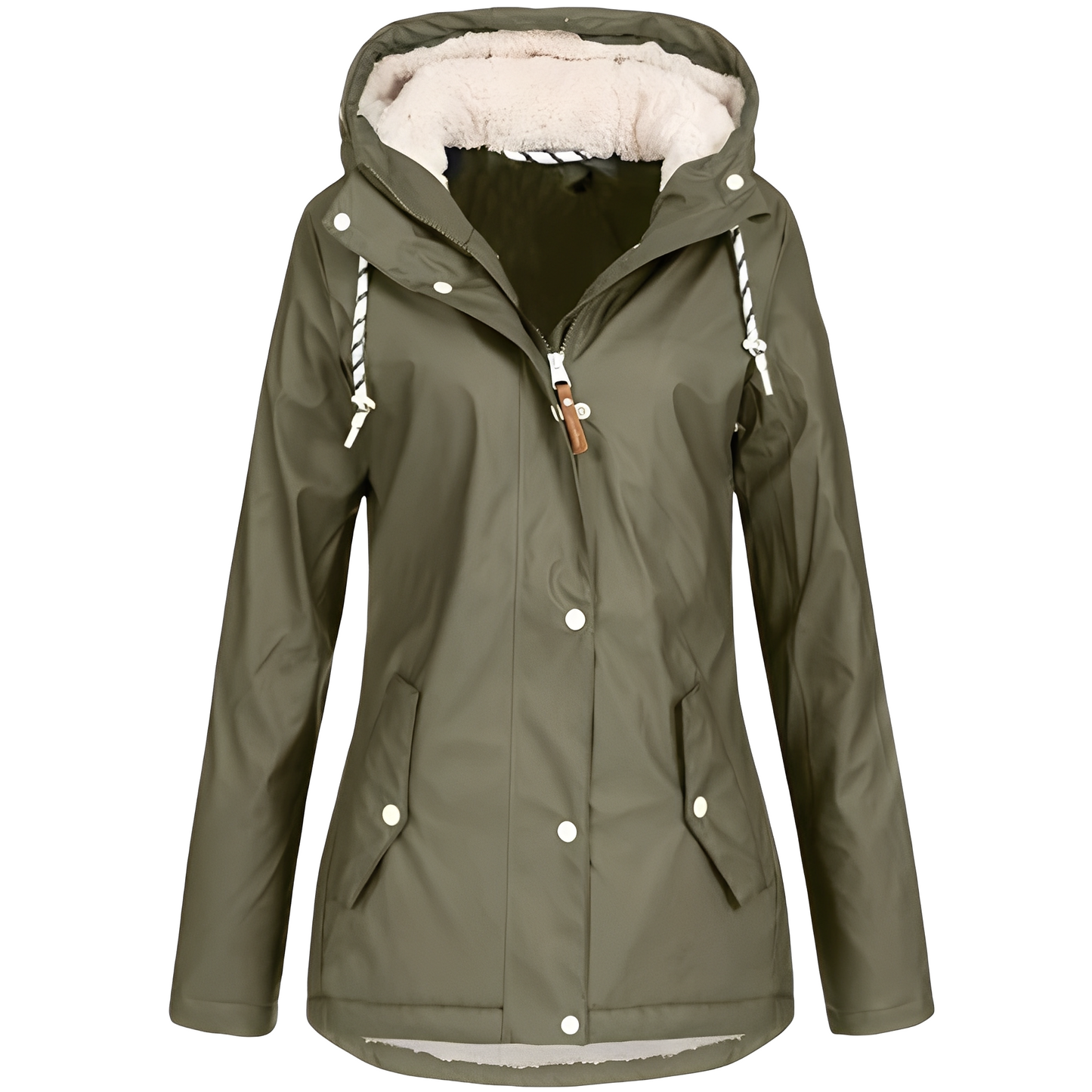 Wasserdichte Samtjacke mit Kapuze – Stylisch, Funktional & Komfortabel