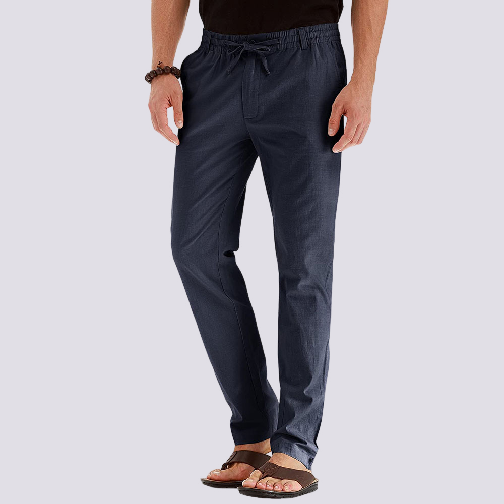 Herren Cargo Freizeithose – Leichte Hose mit flexiblem Bund für Alltag, Sommer und Freizeit