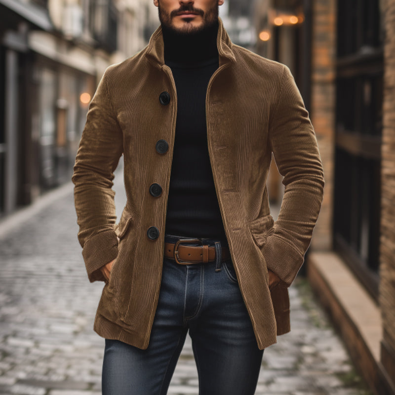 Samtjacke Herren mit Stehkragen | Elegant, Maskulin & Zeitlos