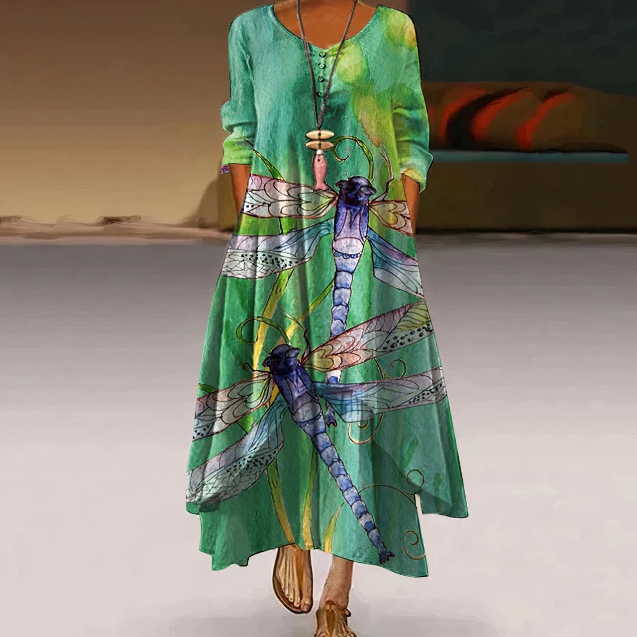 Damen Baumwollkleid – Zeitloses Kleid aus Atmungsaktiver Baumwolle