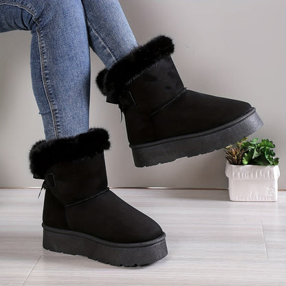 Zienna | Damen Winterstiefel mit Warmfutter & Rutschfester Sohle, Bequeme Thermo Boots für Kalte Tage