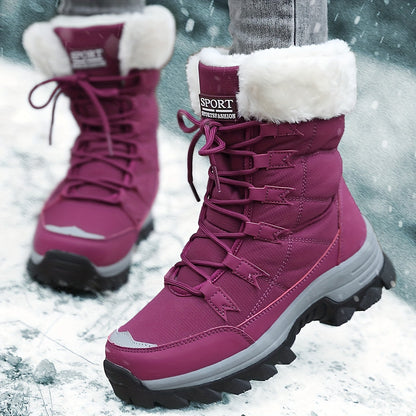 Damen Winterstiefel Braun | Wasserfest, Warm & Rutschfest für Kalte Tage