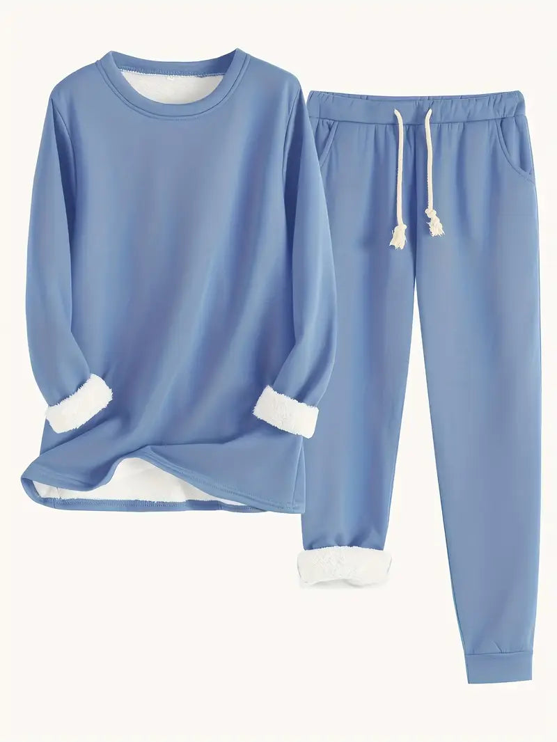 Kuscheliges Damen Lounge-Set mit Fleece | Warm & Relaxed