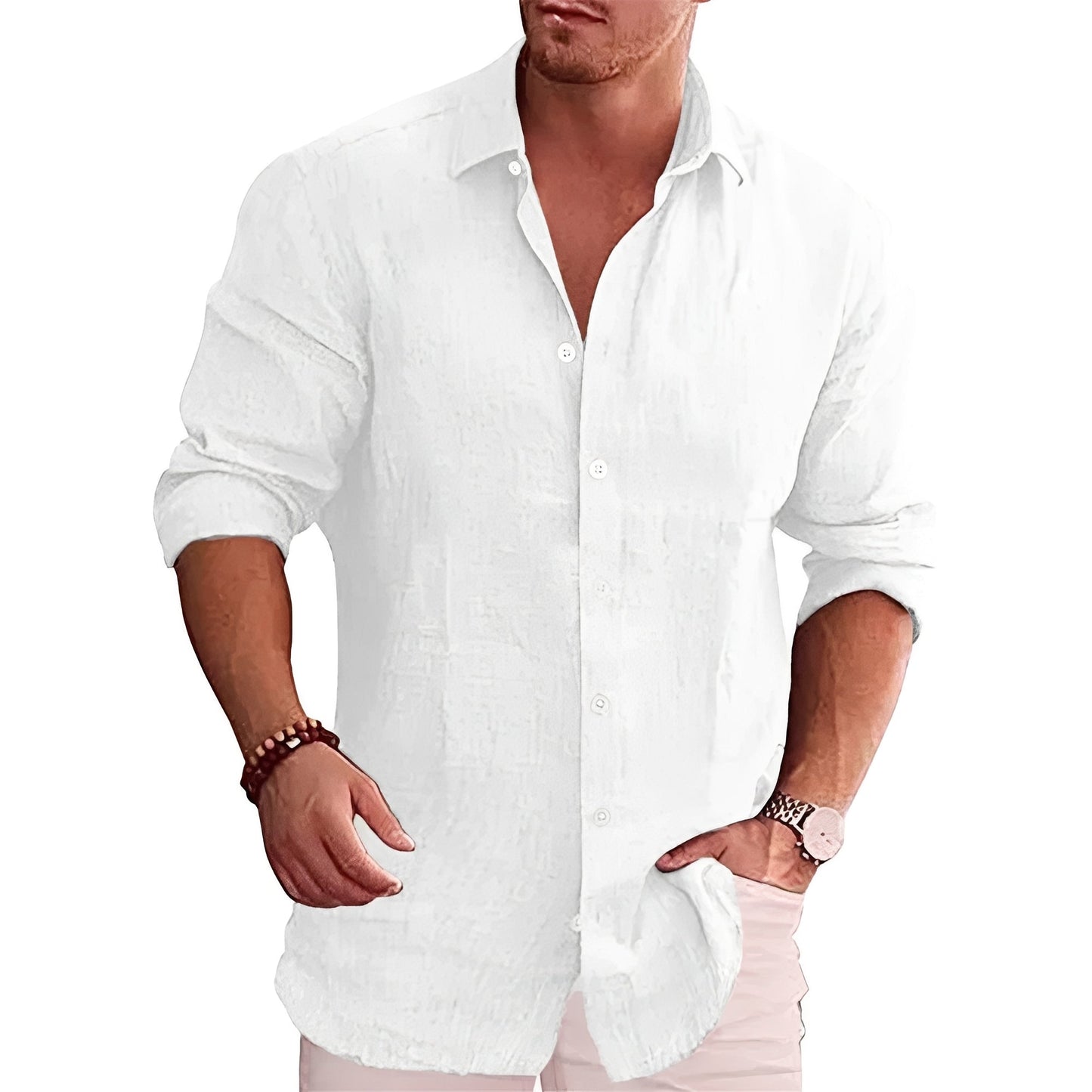 Herren Slim-Fit Hemd – Elegantes Langarmhemd für stilvolle und moderne Looks