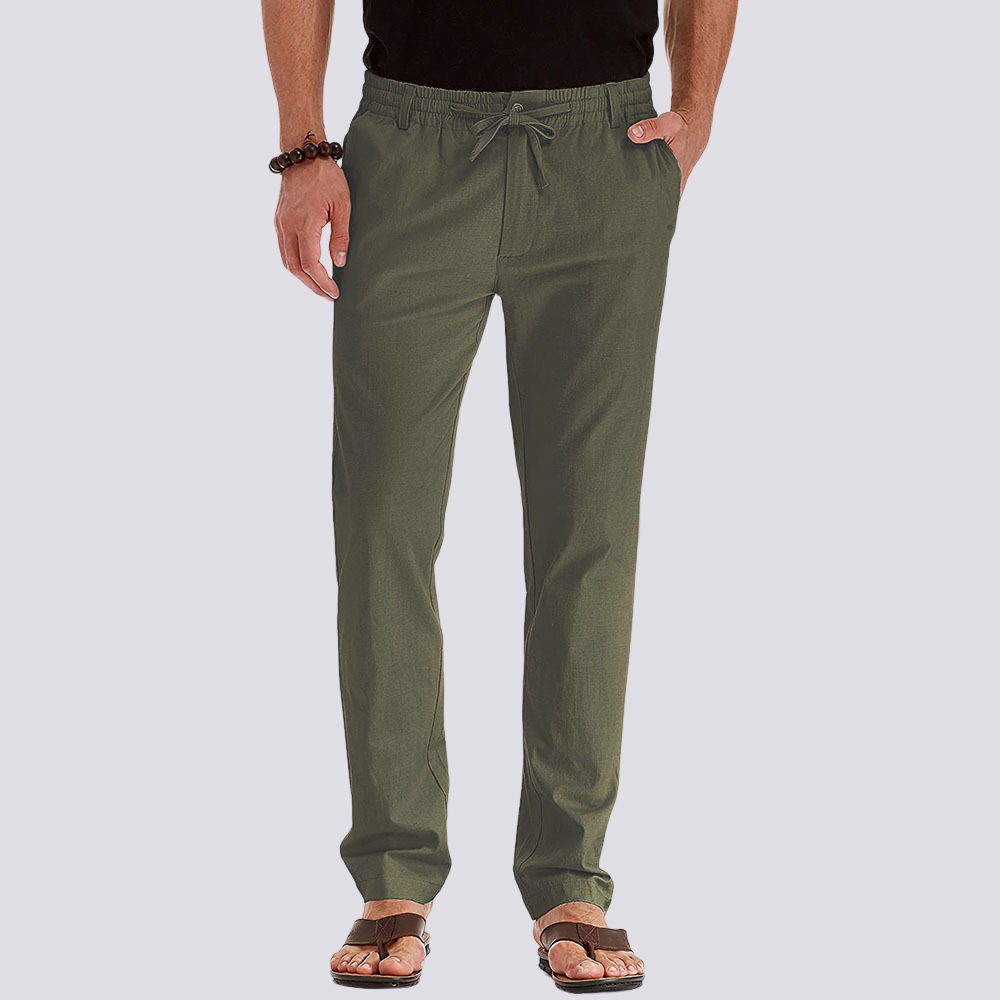 Herren Cargo Freizeithose – Leichte Hose mit flexiblem Bund für Alltag, Sommer und Freizeit