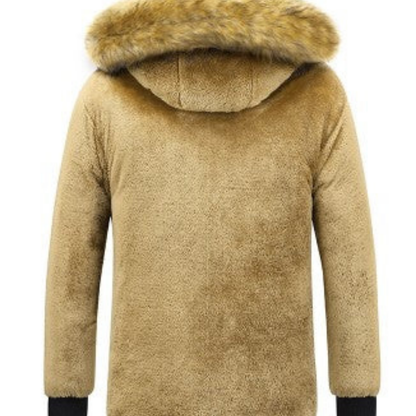 Dexter | Herren Winterparka warm gefüttert mit abnehmbarer Fellkapuze | Elegante Winterjacke gefüttert