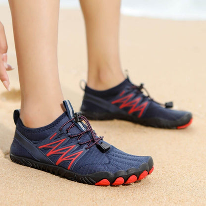 Dee | Unisex Barfußschuhe – Flexible Sneaker mit Gummisohle & Schnellverschluss