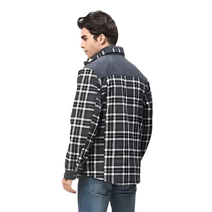 Kellan | Herren Karo Hemdjacke mit Fleece-Futter | Warme Winter Overshirt Jacke