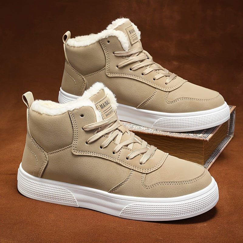 Galvian | Herren High-Cut Winterschuhe mit Schnürung & Warmfutter