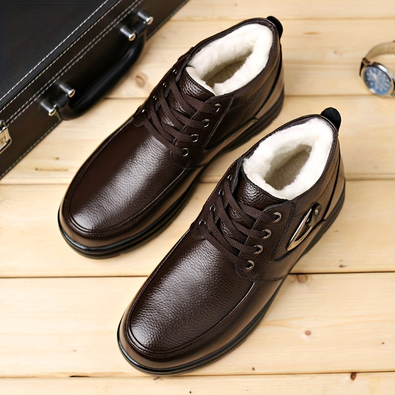 Ithiel | Herren Business Winterschuhe High-Top mit Schnürung & Gepolstertem Innenfutter