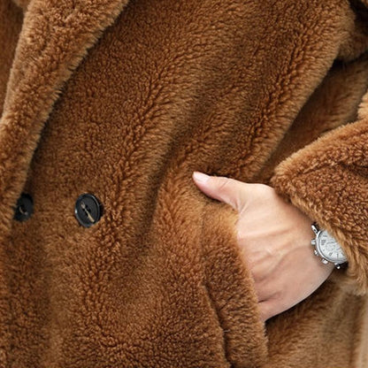 Eleganter Herren Teddy-Mantel – Kuschelweich, Stylisch & Warm