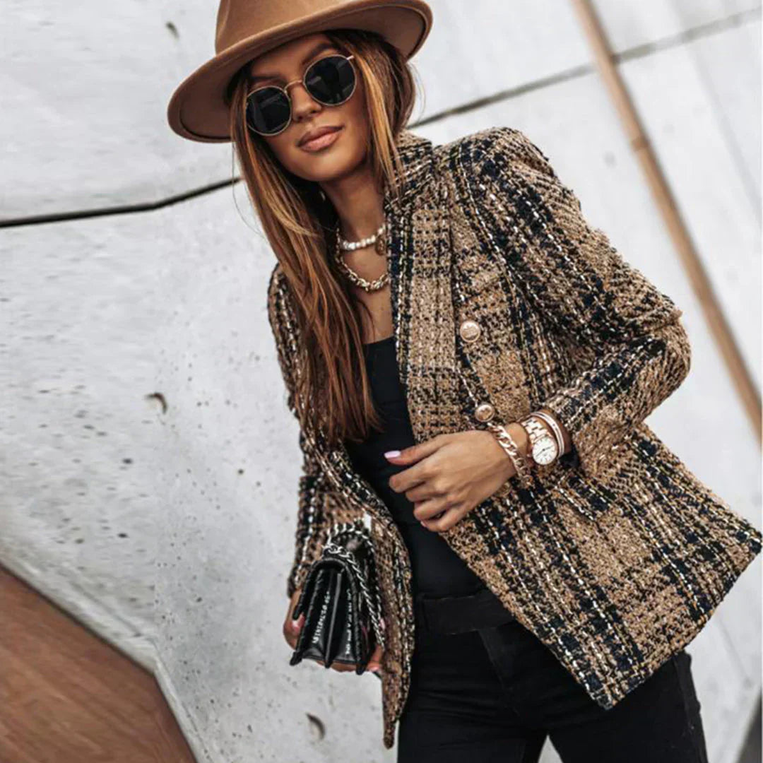 Strukturierter Blazer mit Knopfleiste – Elegant, Wärmend & Zeitlos