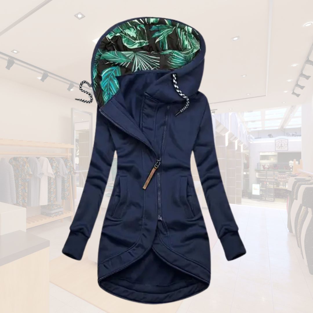 Damen-Longjacke | Stylisches Kapuzendesign & Figurfreundlicher Schnitt