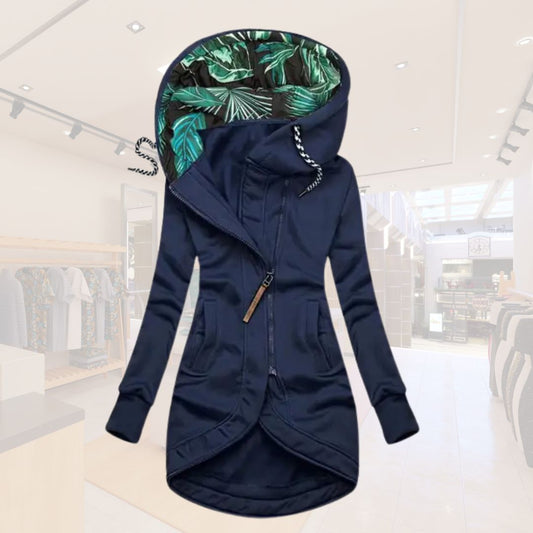 Damen-Longjacke | Stylisches Kapuzendesign & Figurfreundlicher Schnitt