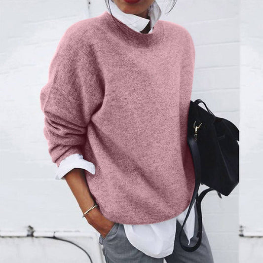 Norweger Pullover Damen Rundhals | Warmer Strickpullover für Winter & Alltag
