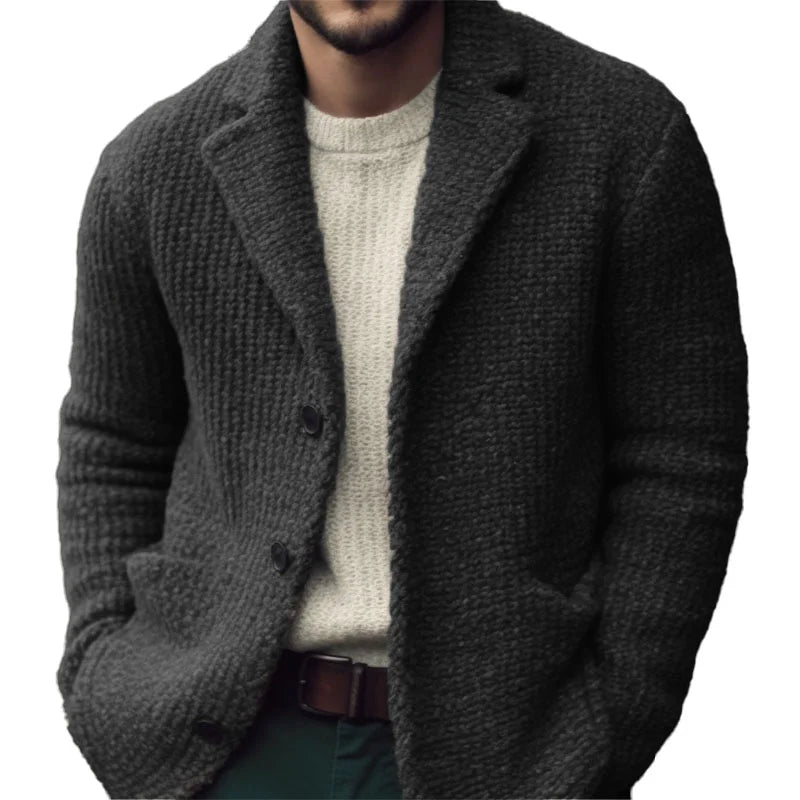 Miles | Herren Cardigan aus Weichem Strick, Reguläre Passform mit Stilvoller Knopfleiste