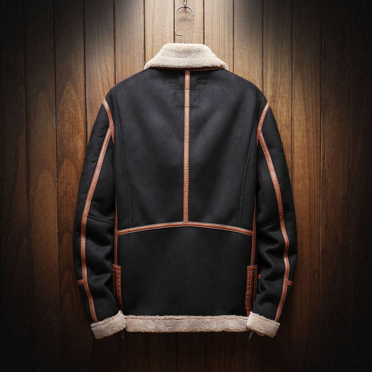 Simon | Herren Winterjacke mit Reverskragen, Fleece-Futter & Reißverschluss – Klassische warme Übergangsjacke für Herbst & Winter