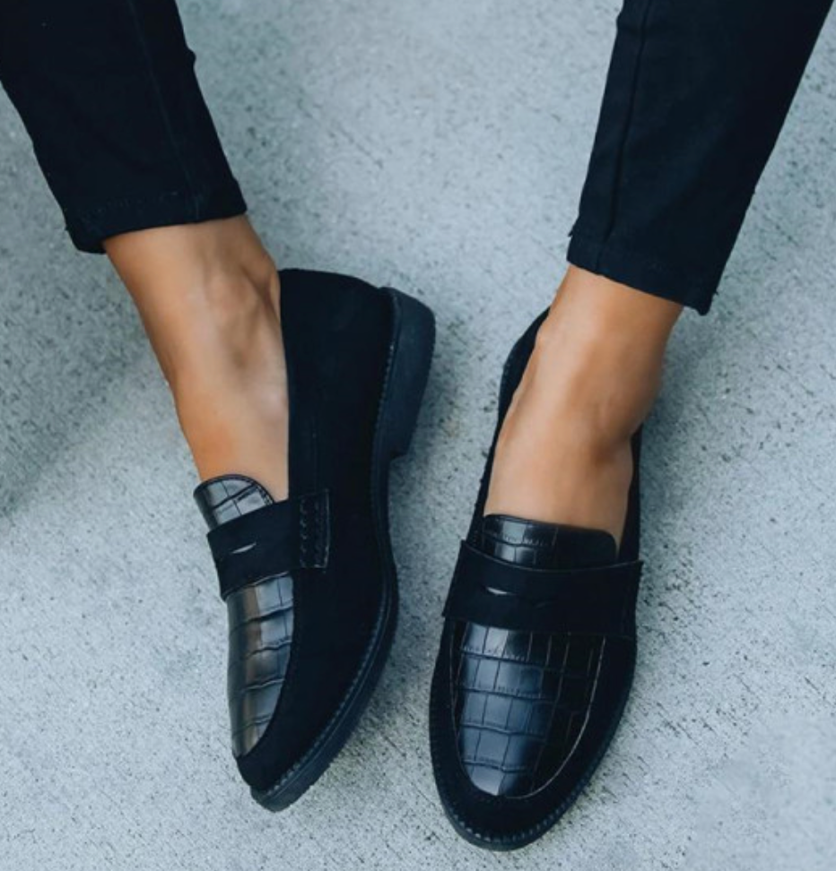 Andrea | Klassische Damen Loafer mit flachem Absatz – Elegante Slip-On Schuhe für Büro & Freizeit