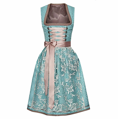 Dirndl Damen | Traditionelles Dirndl mit Schürze für Oktoberfest