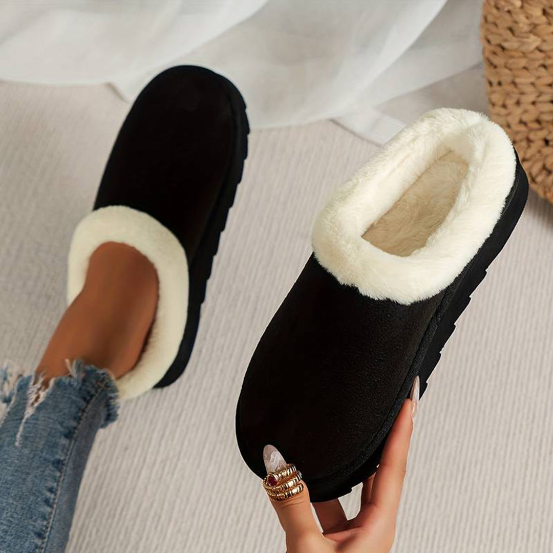 Bellamy | Damen Winter-Pantoffeln mit weichem Fleecefutter