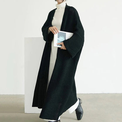 Arabelline | Damen grob gestrickte Cardigan mit weitem Schnitt und offenem Design
